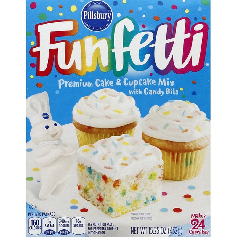 Pillsbury Funfetti Premium Cake Mix With Candy Bits 15 25 Oz Instacart