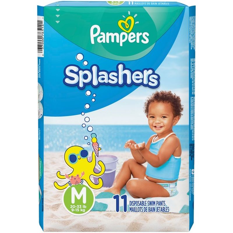 pampers splashers size medium