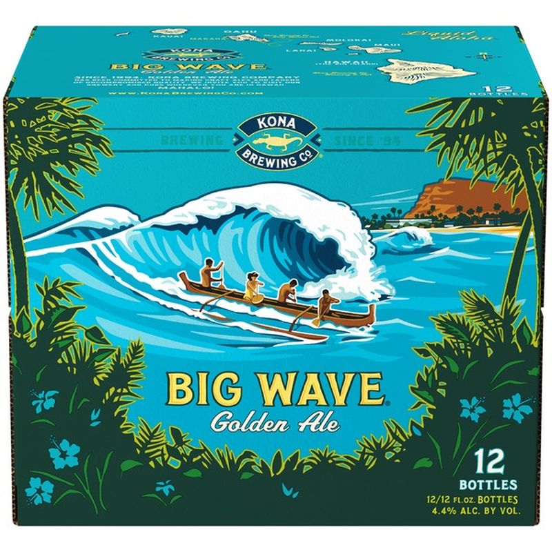 Kona Brewing Company Big Wave Golden Ale, Bottles (12 fl oz) Instacart