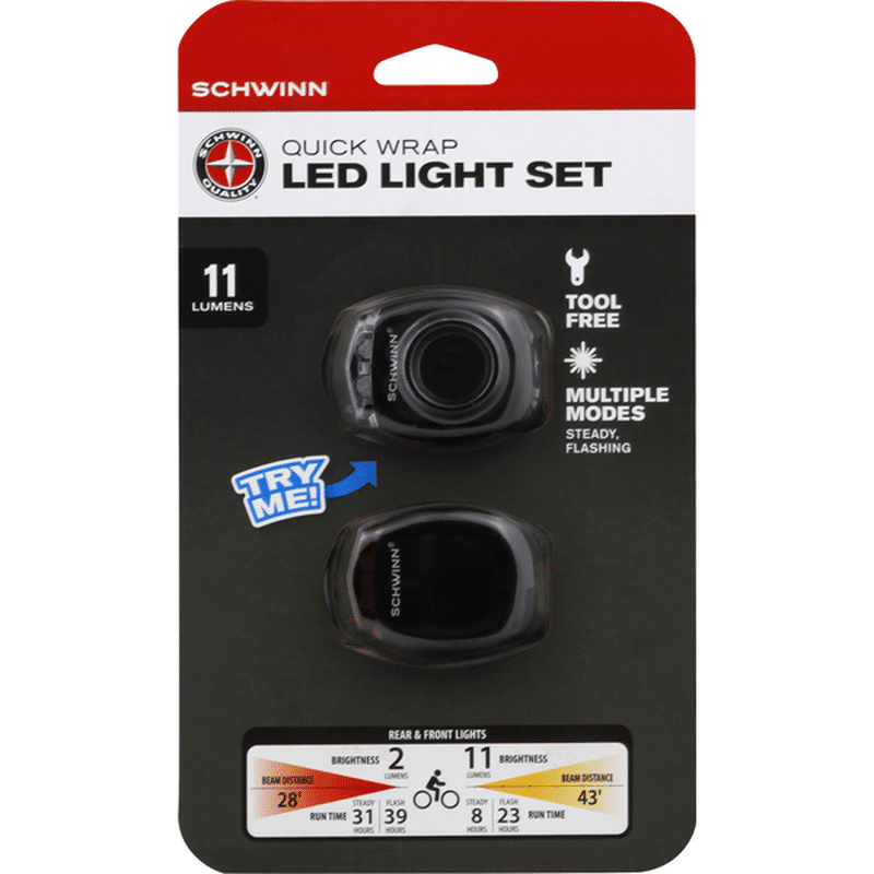 schwinn quick wrap led light set