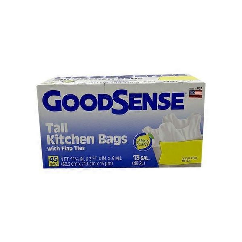 GoodSense Fresh Lemon Scent Tall Kitchen Bags (45 ct) Instacart
