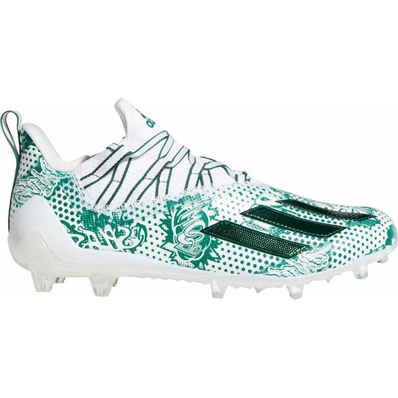 史上最も激安 メンズ アディダス サッカー White Green Cleats Football Anniversary X Adizero Men S Adidas サッカー メンズ シューズ アディダス スパイク シューズ Www Skinqure In