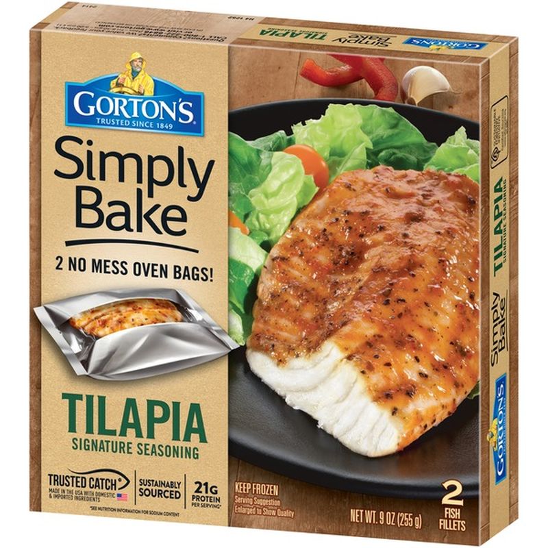 Gorton's Simply Bake Tilapia Fillets (4.5 oz) Instacart