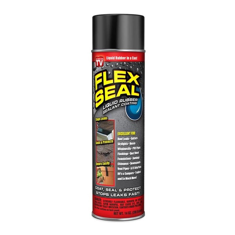 Flex Seal Black Liquid Aerosol Rubber Sealant Coating (14 Oz) - Instacart