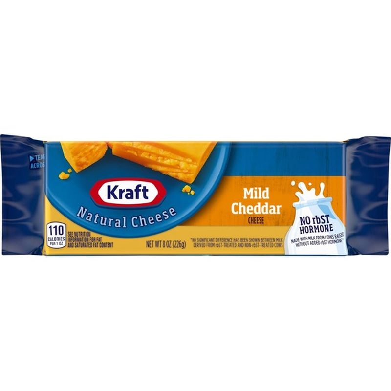 Kraft Mild Cheddar Natural Cheese 8 Oz From Kroger Instacart 