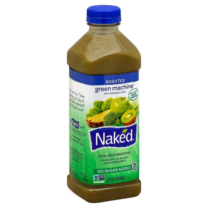 Naked Juice Boosted Smoothie, Green Machine, 64 oz Bottle 