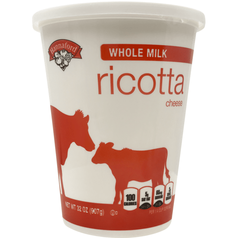 Hannaford Whole Milk Ricotta Cheese (32 oz) Instacart