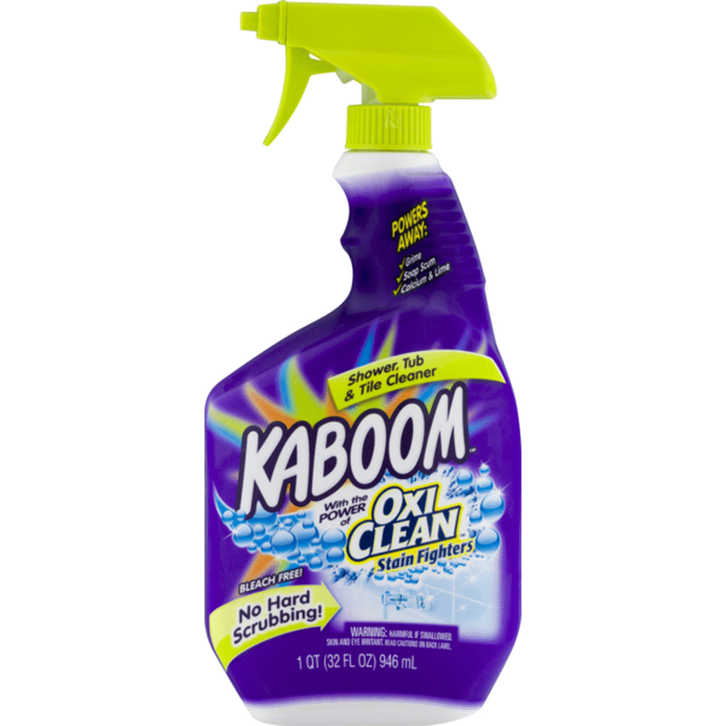 Kaboom with the Power of Oxi Clean Stain Fighters Shower, Tub & Tile
