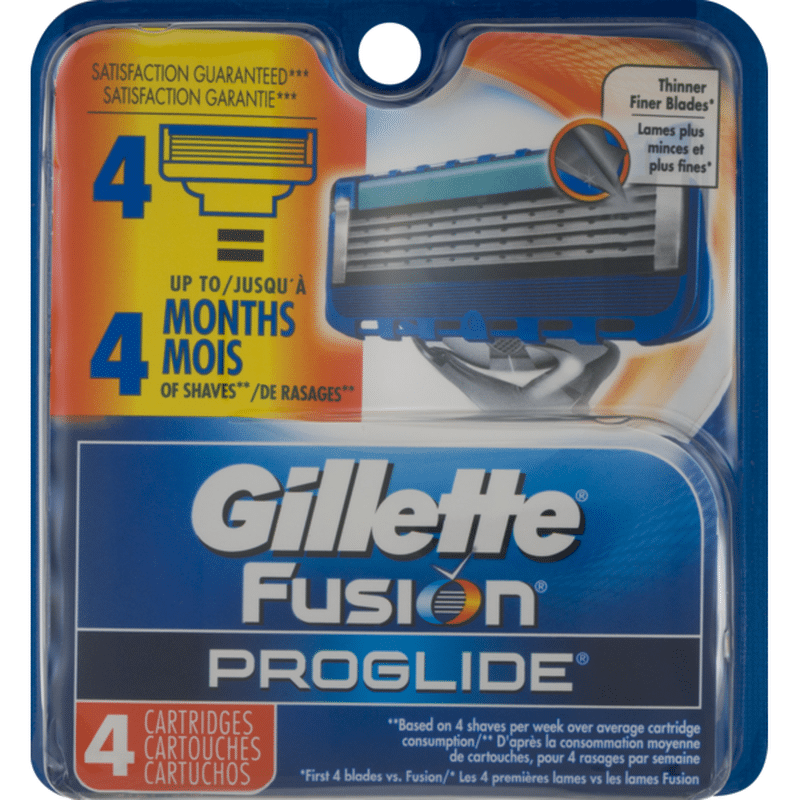 Fusion Fusion5 ProGlide Men’s Razor Blades – 4 Refills (4 ct) - Instacart