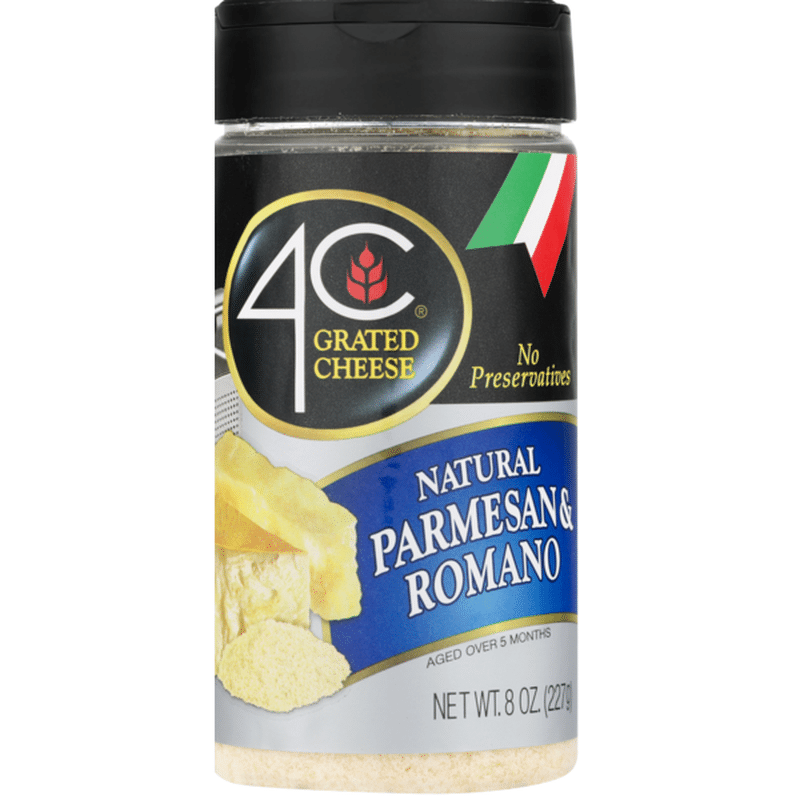 4C Grated Cheese Natural Parmesan & Romano (8 oz) - Instacart