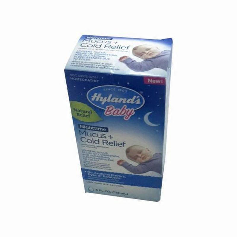 hyland's nighttime mucus and cold relief