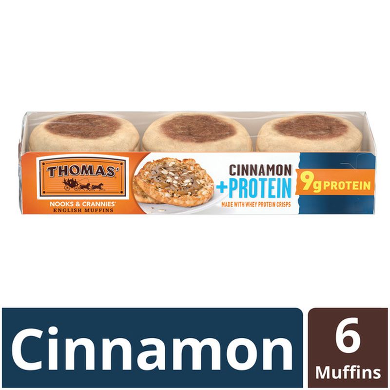 Thomas’ Cinnamon Protein English Muffins (12 oz) Delivery or Pickup