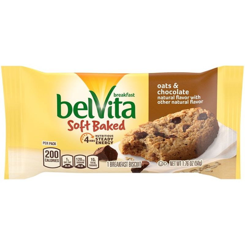 BelVita Soft Baked Oats & Chocolate Breakfast Biscuits (1.76 oz