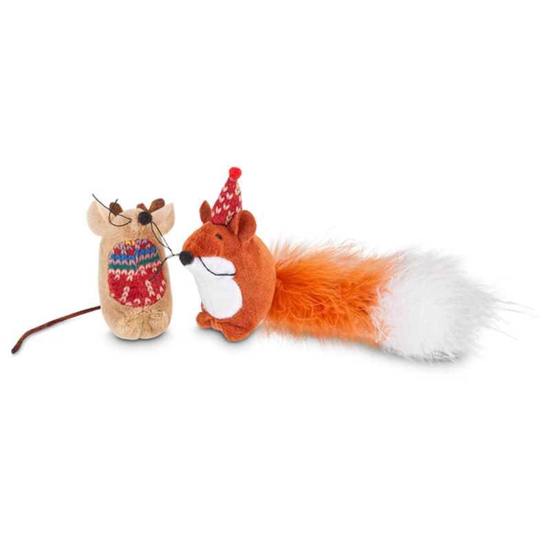 Moose & Fox Mice Holiday Cat Toy Pack