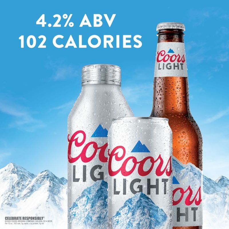 Coors Light Beer, Lager Beer Can (12 Oz) - Instacart