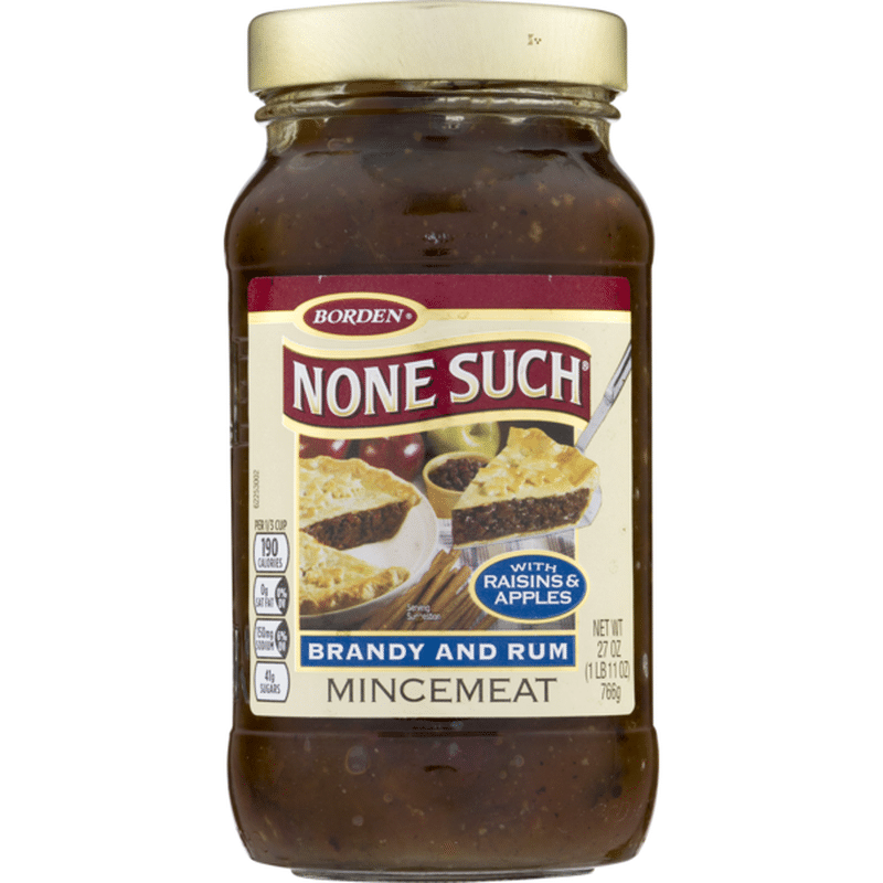 Borden None Such Mincemeat Brandy And Rum With Raisins & Apples (27 oz) Instacart
