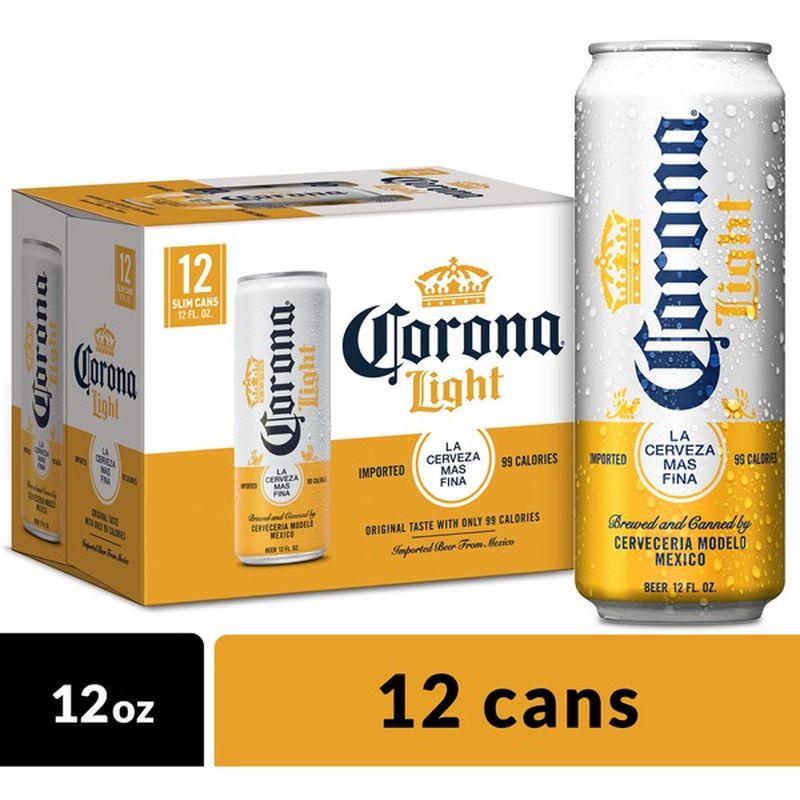 Corona Light Mexican Lager Beer Cans (12 fl oz) - Instacart