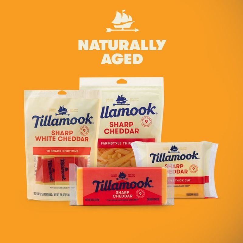 Tillamook Sharp Cheddar Cheese Slices (12 oz) Instacart
