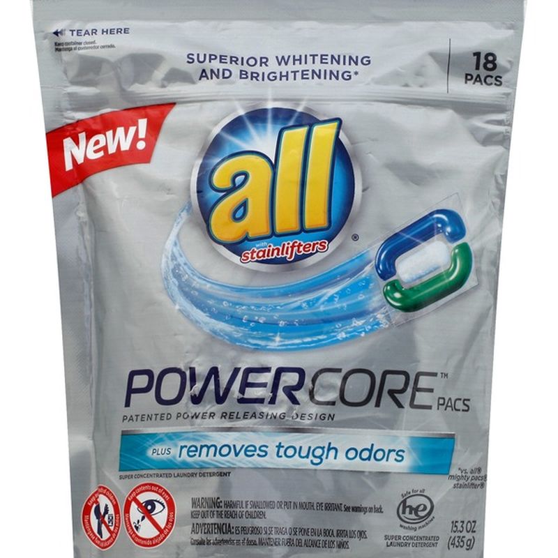 all Laundry Detergent, Super Concentrated, Plus Removes Tough Odors (18