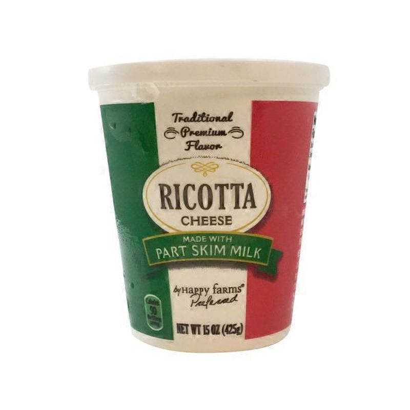 Happy Farms Preferred Whole Milk Ricotta Cheese (15 oz) Instacart