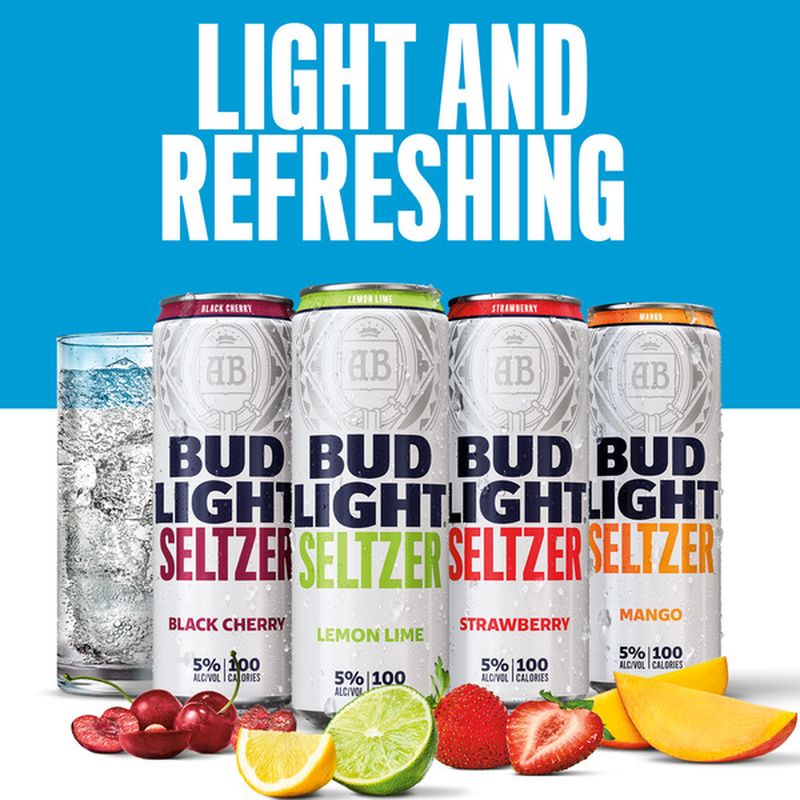 Bud Light Hard Seltzer Variety Pack Gluten Free Slim Cans 12 Fl Oz - Instacart