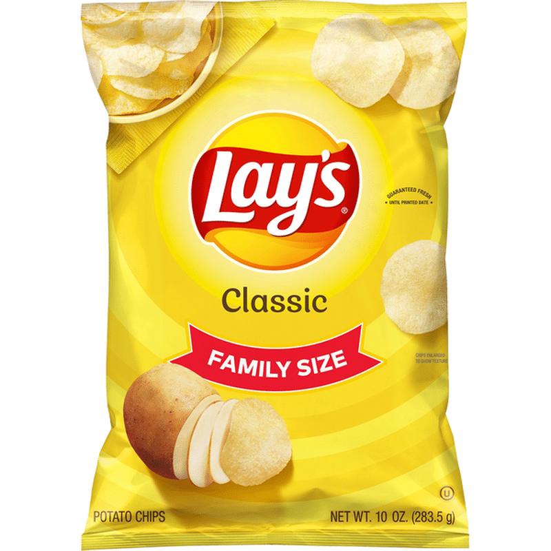 Lay S Classic Potato Chips 10 Oz Instacart