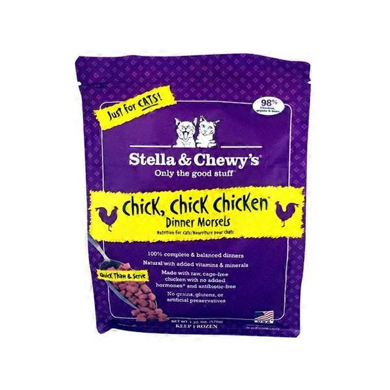 Stella & Chewy's Chicken Morsels Frozen Raw Cat Food (1.25 lb) Instacart