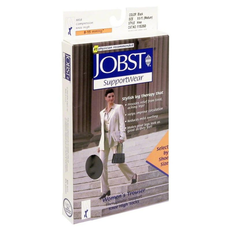 Jobst Support Wear 7-9 Women's Medium Black Trouser Knee High Socks