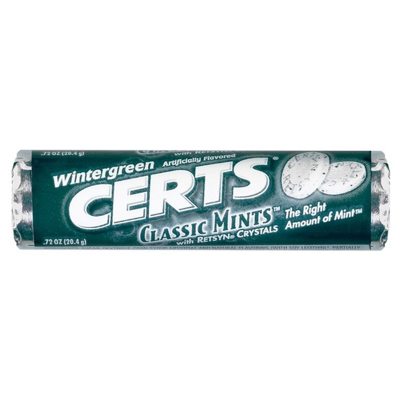 Certs Wintergreen Classic Mints (0.72 oz) Instacart