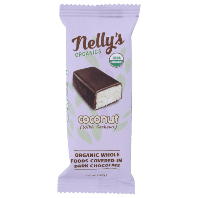 Nellys Organics Bars Organic Coconut With Cashews 16 Oz Instacart