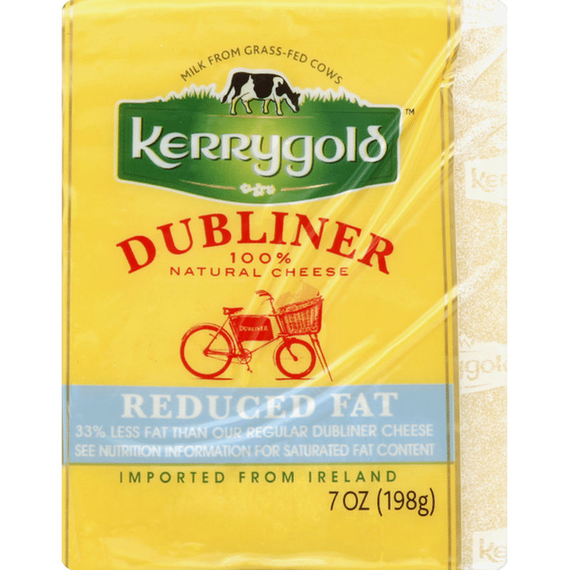 Kerrygold Reduced Fat Grass-Fed Dubliner Irish Cheese, (7 Oz) - Instacart