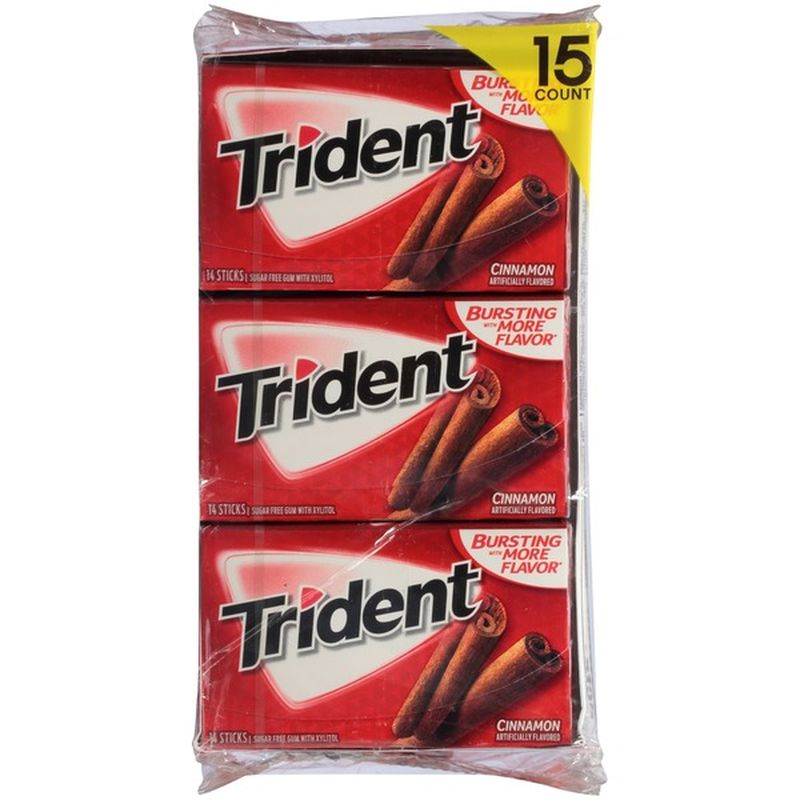Trident Cinnamon Sugar Free Gum (14 oz) Instacart