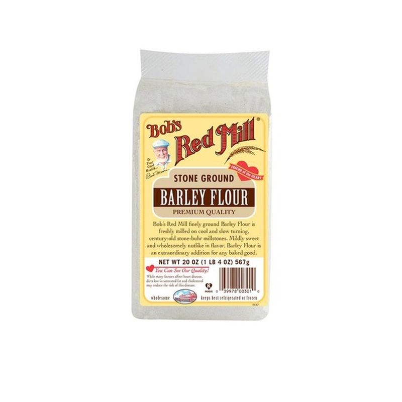 Bob's Red Mill Barley Flour, Whole Grain, Stone Ground (20 oz) Delivery ...