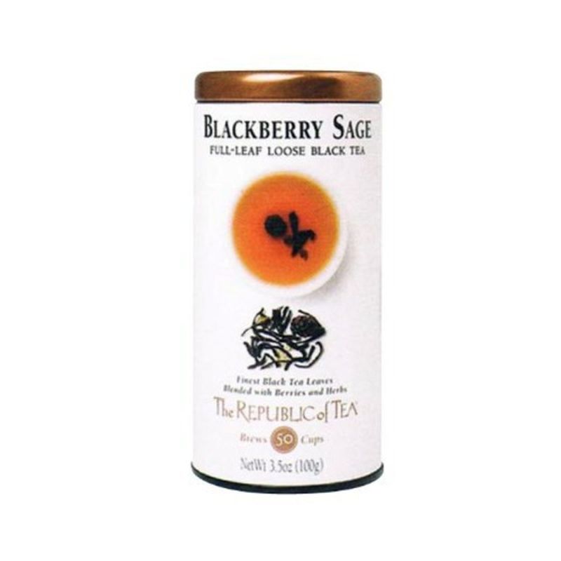 The Republic of Tea Blackberry Sage Full Leaf Loose Black Tea