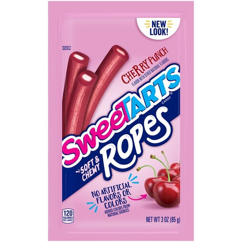 Sweet Tarts Cherry Punch Soft & Chewy Ropes Sugar Candy (3 oz) Delivery ...