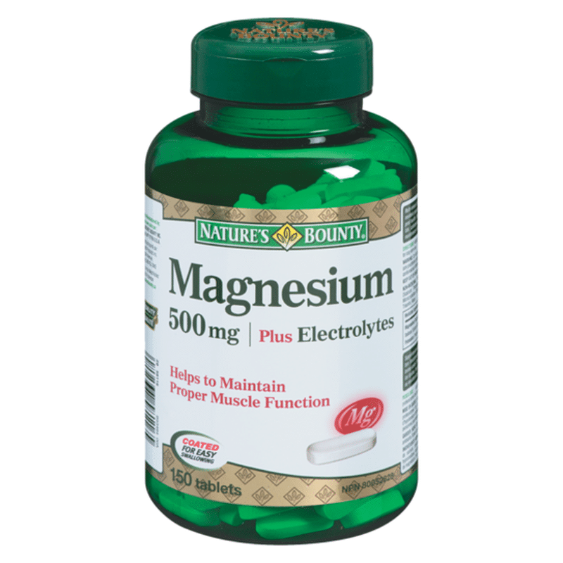 Nature's Bounty Magnesium Plus Electrolytes (150 ct) Instacart