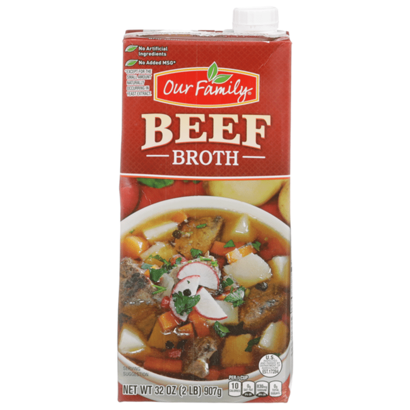 Our Family Beef Broth (32 oz) Instacart