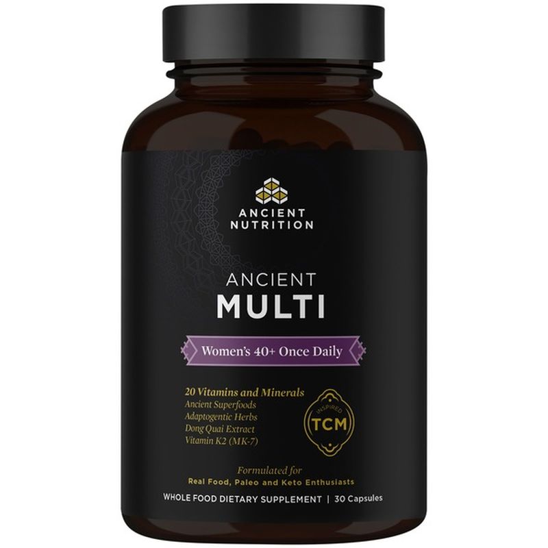 Ancient Nutrition Ancient Multi, Women's 40+, Once Daily, Capsules (30