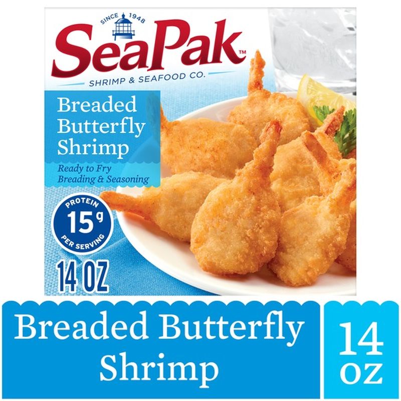 SeaPak Breaded Butterfly Shrimp (14 oz) Instacart
