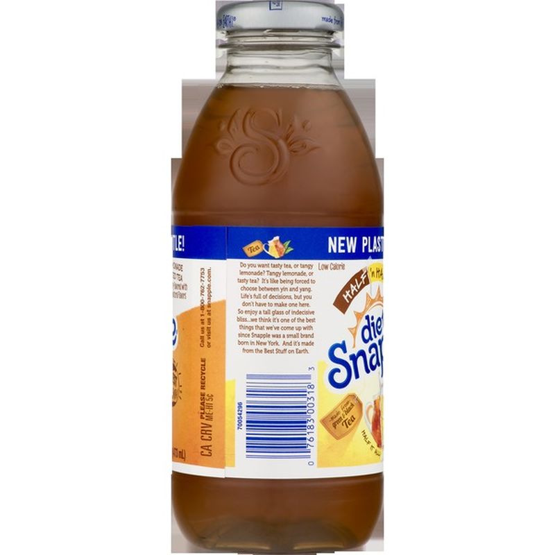 Diet Snapple Half 'n Half Lemonade Iced Tea (16 fl oz) from Mariano's