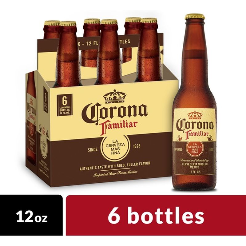 Corona Familiar Mexican Lager Beer Bottles (12 fl oz) - Instacart