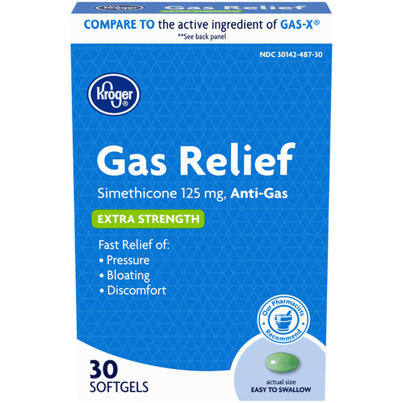 Kroger Gas Relief Simethicone 125 Mg (125 mg) Instacart