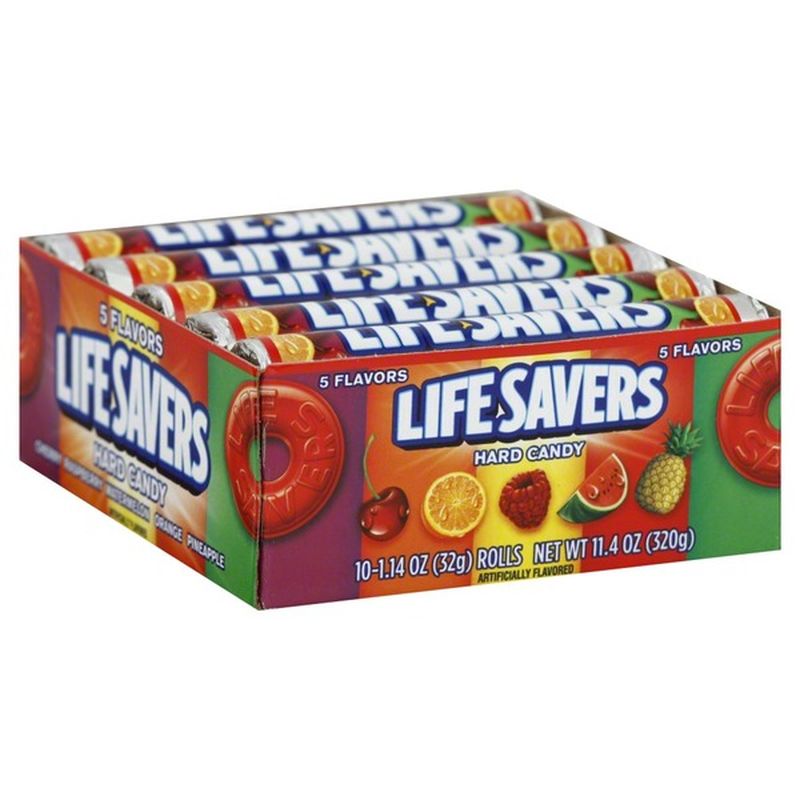 Lifesavers 5 Flavors Hard Candy Rolls 1 Ct Instacart