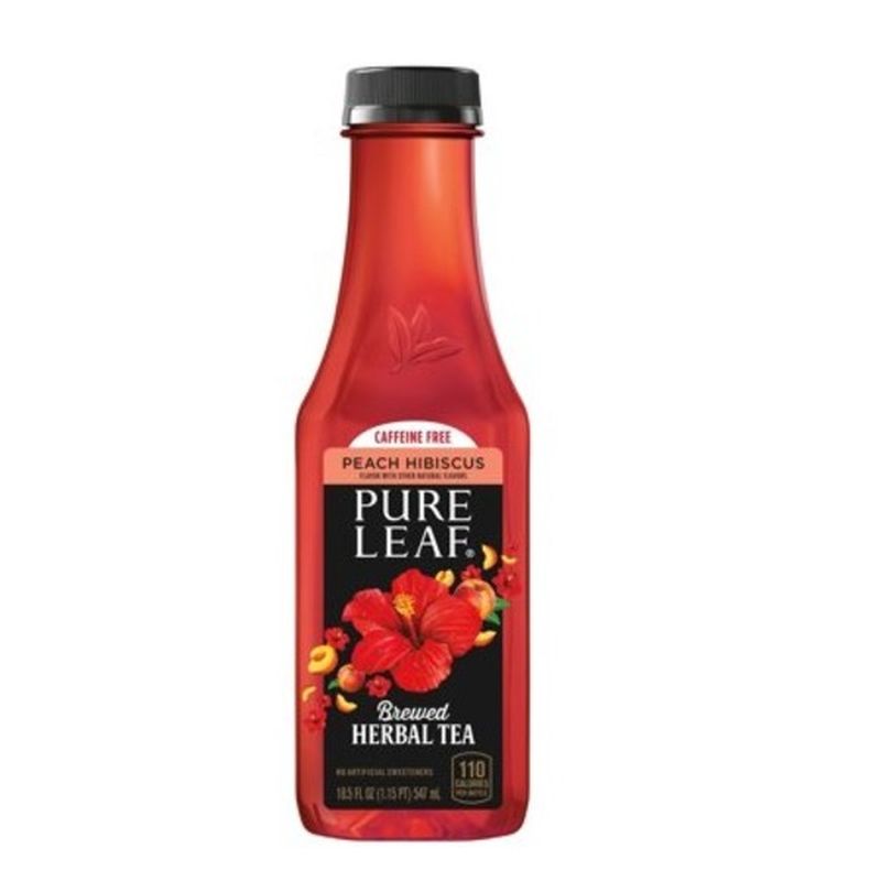 Pure Leaf Peach Hibiscus Iced Tea (18.5 fl oz) Instacart