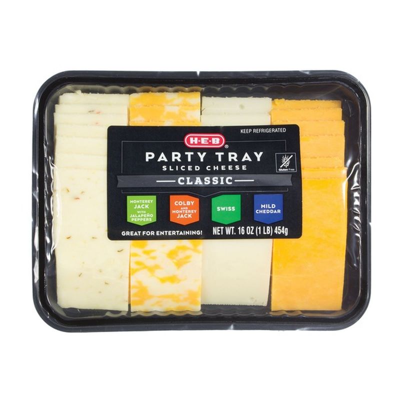 H-E-B Classic Sliced Cheese Party Tray (16 Oz) From Central Market ...