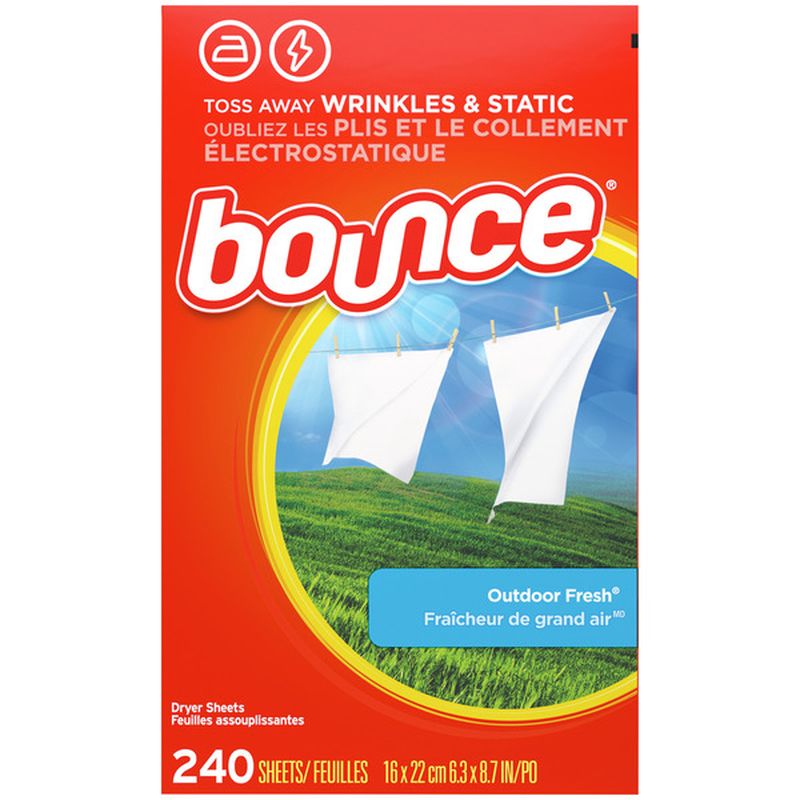 Bounce Fabric Softener Sheets, Outdoor Fresh (240 ct) Delivery or