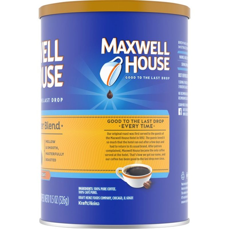 Maxwell House Master Blend Light Ground Coffee (11.5 oz) - Instacart