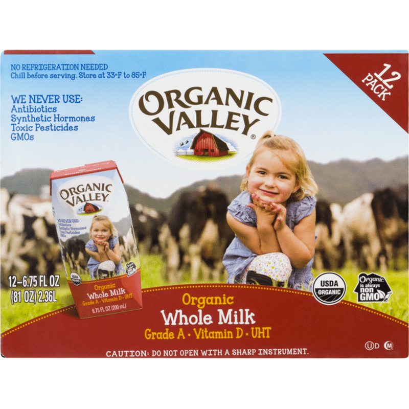 Organic Valley Single Serve Shelf Stable Organic Whole Milk