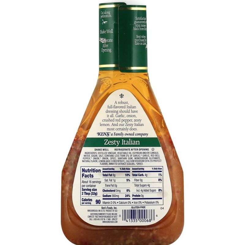 Kens Steak House Dressing & Marinade, Zesty Italian (16 fl oz) from