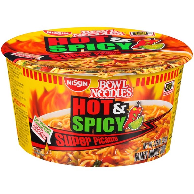 Nissin Hot And Spicy Blazing Hot Flavor Ramen Noodle Soup 3 26 Oz From